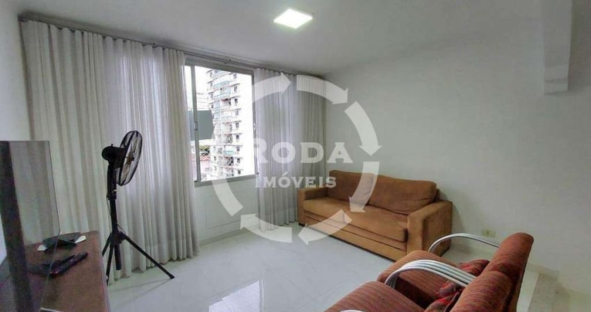 Oportunidade no Boqueirão! Apartamento de Frente 2 dormitórios dependência completa ,vaga demarcada a 3 Quadras da Praia, Boqueirão -Santos