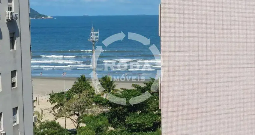 Sala Living com Vista para o Mar 1 Quadra da Praia a venda no Boqueirão – Santos.