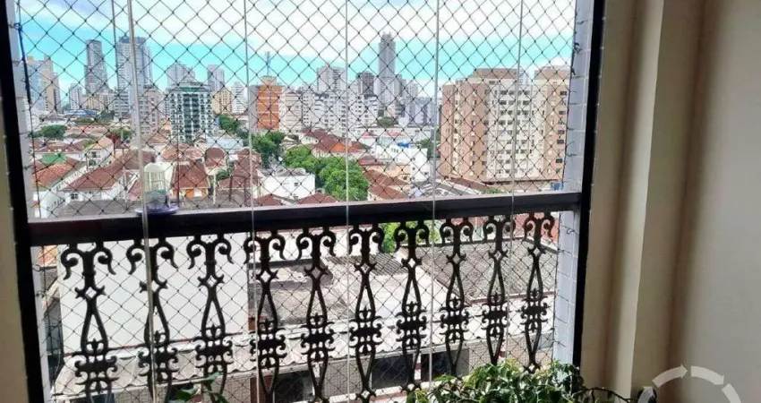 Apartamento À Venda | 2 dormitórios | 128 m² | vaga demarcada |Campo Grande/Santos-sp