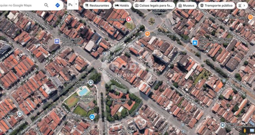 Terreno | Venda | 240m² (08x30) | Ponta da Praia | Santos