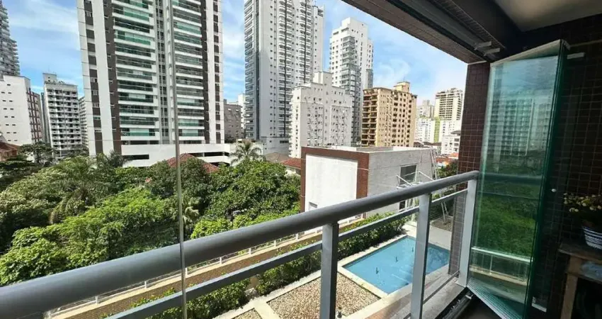 Apartamento frente com 3 dormitórios (1 Suíte) 1 vaga demarcada 2 Quadras da Praia à venda na Pompéia - Santos