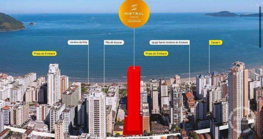 Apartamento à venda no Embaré – Alto padrão com vista para o mar | Entrega prevista para 2028