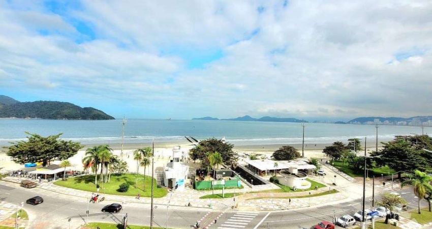 Apartamento Alto Padrão com Vista para o Mar – 3 Dormitórios, 200m² – Ponta da Praia, Santos
