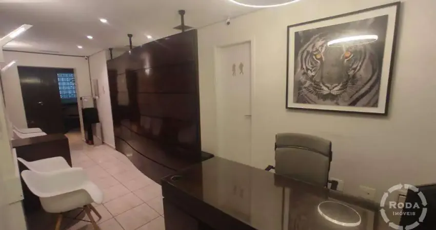 Sala Comercial Montada para Consultório Odontológico – Gonzaga, Santos/SP