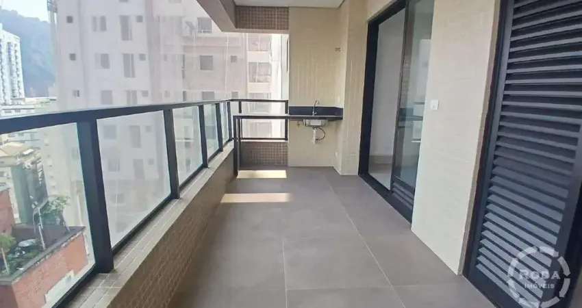 Apartamento à venda, 2 dormitórios, 1 quadra da Praia, prédio com lazer completo, José Menino, Santos-SP