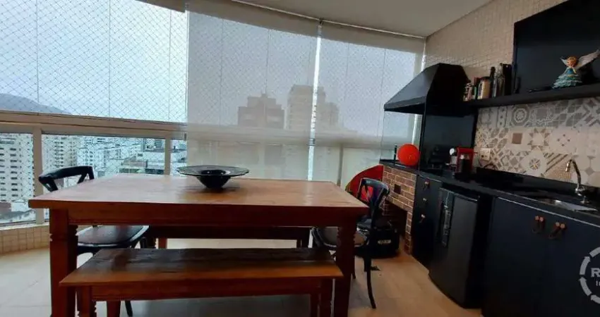 Apartamento 3 suítes frente ao mar em boqueirão, santos – 2 vagas, pronta negociação