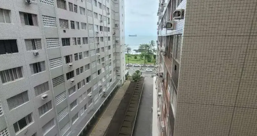 Apartamento à venda – reformado, meia quadra da praia – 1 vaga – embaré, santos/sp – r$ 450.000,00