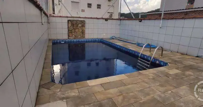 Casa sobreposta alta duplex no marapé – 4 dormitórios, suíte com closet, 2 vagas e lazer privativo com piscina