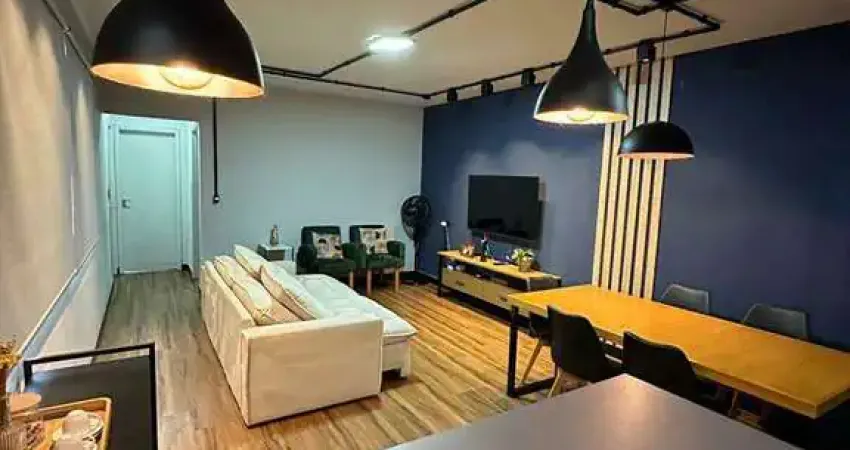 Apartamento moderno, mobiliado a uma quadra da praia da pompéia
