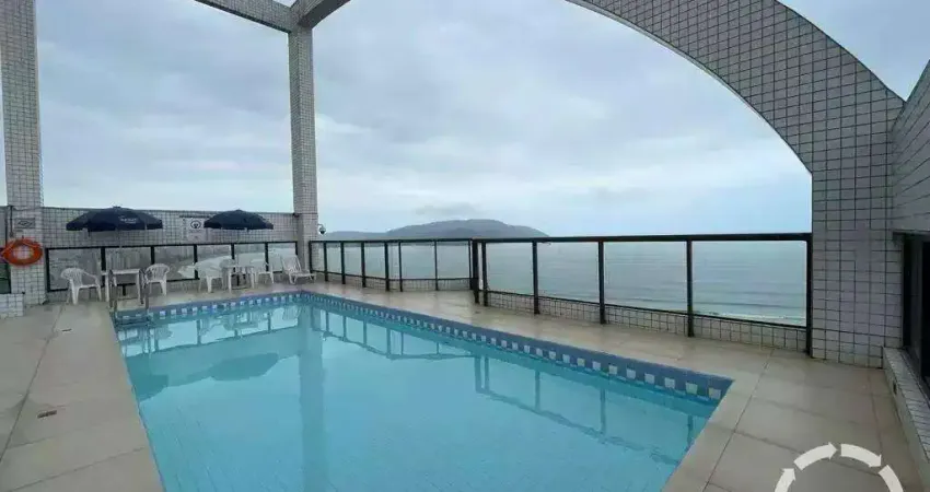 Flat, com 1 dormitório e vista mar à venda em santos, localizado no bairro do boqueirão.