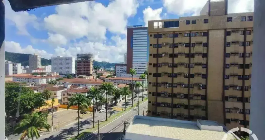 Sala comercial no centro clínico ana costa – 168m² | 2 vagas | encruzilhada – santos