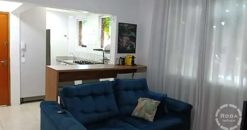 Apartamento residencial em santos (marapé) – 2 dormitórios, 1 vaga