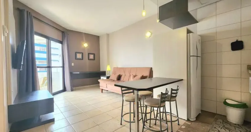 Flat de 1 suíte à venda com vista mar, lazer completo - Boqueirão, Santos/SP