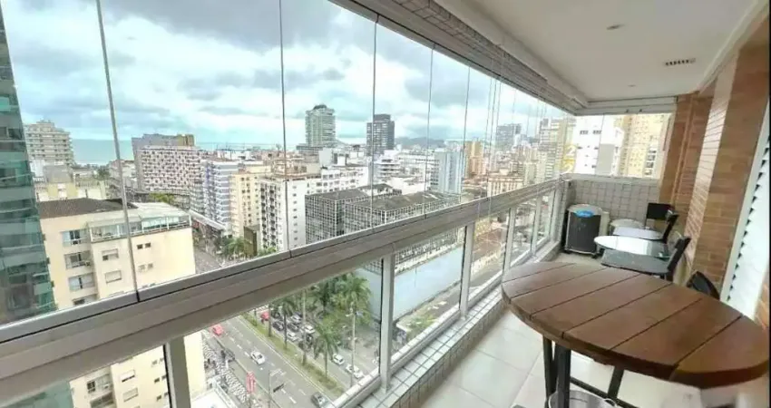 Amplo Apartamento Mobiliado com Vista para o Mar no Gonzaga - 105 m² e Lazer Completo