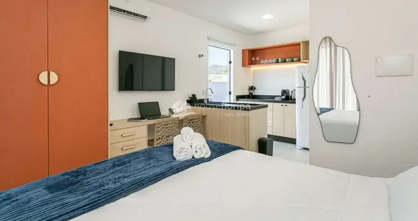 Studio aconchegante com área garden a 1,5 km da praia do campeche com varanda – florianópolis