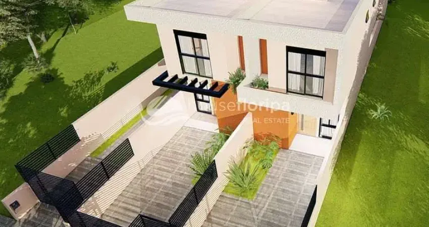 Casa geminada com 2 suítes à venda, no loteamento jardim campeche, florianópolis, sc