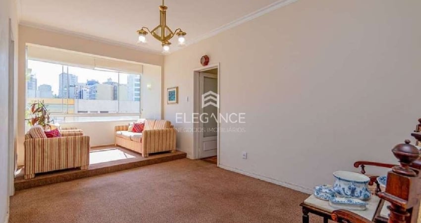 Elegance Imóveis vende apartamento de frente,103 m2 desocupado andar alto 3 dormitórios, prédio tradicional do Bom Fim com elevador e port  24 horas