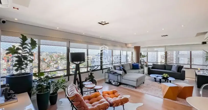 Apartamento lindo desocupado para comprar com 2 dormitórios sendo 2 suítes, lareira, 2 vagas box garagem Bela Vista Porto Alegre. Elegance Imóveis.
