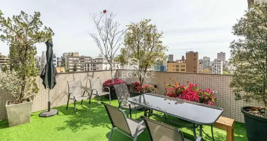 Imperdível cobertura de 2 quartos com suíte e 2 vagas no rio branco, porto alegre-rs!