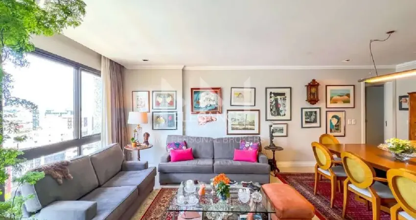 Apartamento à venda com 121 m2, 3 quartos, 1 suíte, 5 banheiros, 2 vagas em três figueiras porto alegre-rs. elegance imóveis