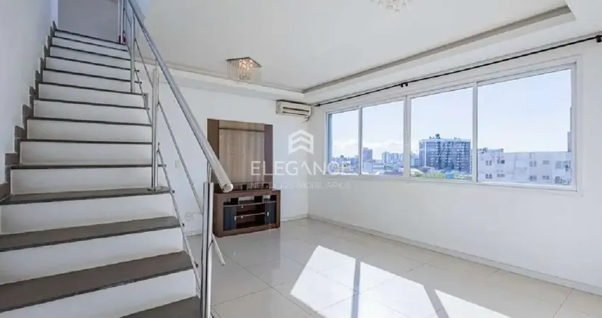 Cobertura à venda em porto alegre-rs, santana: 2 quartos, 3 banheiros, 1 vaga, 148m2. elegance imóveis.