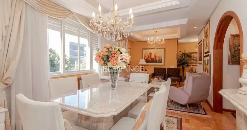 Apartamento à venda em Santana, Porto Alegre - 3 quartos, 1 suíte, 3 banheiros, 2 vagas de garagem, 108m2. Elegance Imóveis.