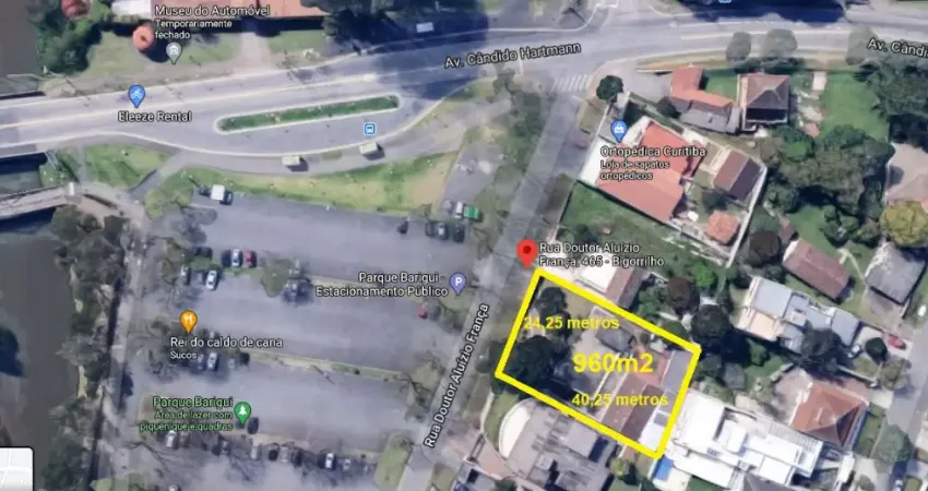 Terreno à venda na Rua Doutor Aluízio França, 465, Bigorrilho, Curitiba