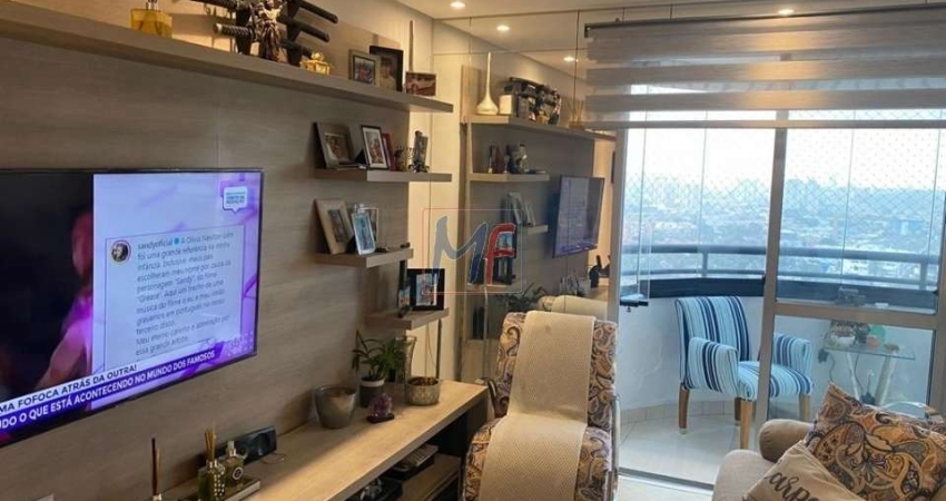 REF 16.146 - Lindo apartamento no Tatuapé , 67 m² a.u.,  2 quartos (1 suíte), sala, sacada, cozinha, banheiro, área de serviço, 1 vaga e Lazer.