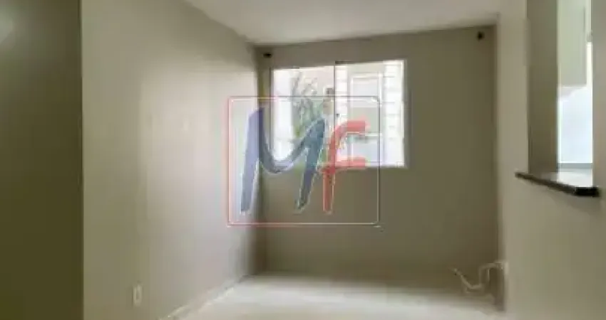 REF 16.312 Lindo apartamento no Jardim Santa Terezinha, de 50 m²a.u., 2 quartos, sala, cozinha, banheiro, área de serviço, sem vaga. Lazer.