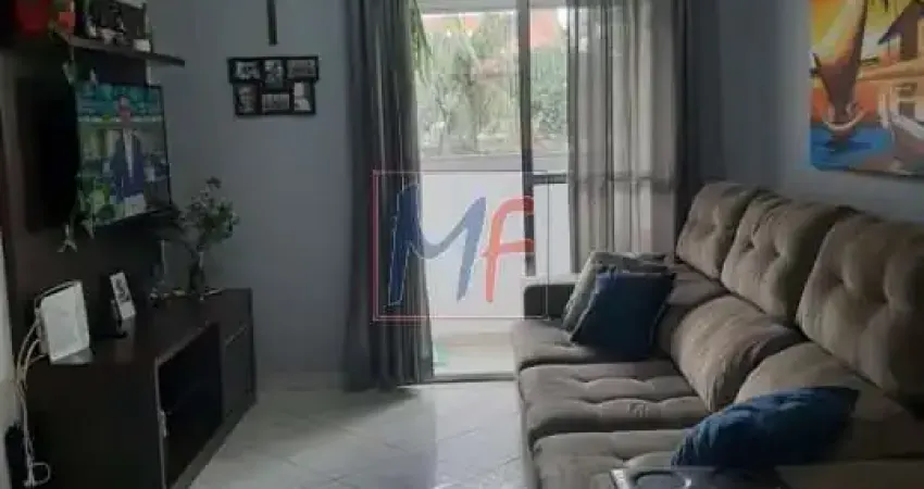 REF 16.463 - Lindo apto na Vila Bela Vista (zona Norte), 69 m² a.u, 3 quartos (sendo uma suíte), sala, cozinha, área de serviço, 1 vaga e lazer.