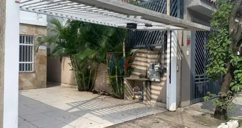 REF 16.961 - Belo sobrado no Brooklin Paulista, 130m² a.u., 3 quartos, sala, cozinha, lavanderia, edícula, 2 vagas, prox. Aeroporto Congonhas.
