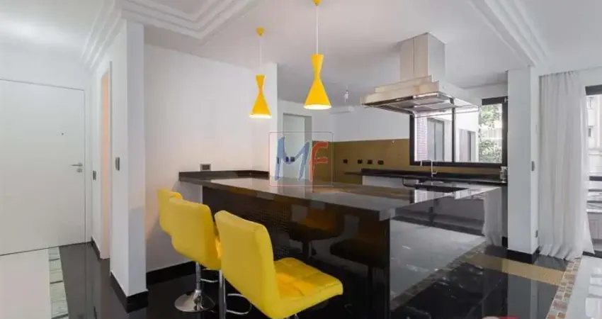 Excelente apto na Vila Regente Feijó, 129m² a.u., 2 dormitórios (2 suítes), sala, cozinha gourmet, escritório, depósito, 2 vagas, lazer (REF 17.342)