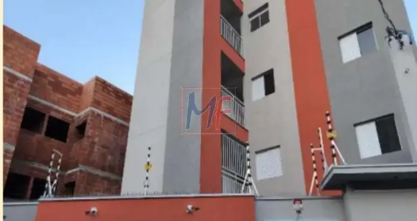 Excelente apto na Vila Carrão, 35 m² a.u., 2 quartos, cozinha, banheiro, piso cerâmico, churrasqueira. (REF 17.434)
