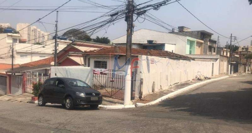 REF 12.180 Excelente Terreno no bairro Vila Guarani (Z Sul), com 208 m² , casa velha para demolição, escriturado, 8 X 26 mtrs. Próx. ao metrô.