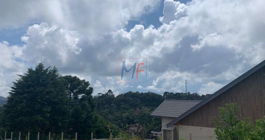 REF 17.015 -  Excelente terreno em Campos do Jordão (Alto do Capivari), com 1048 m², alto, plano, cercado e com portão de acesso.