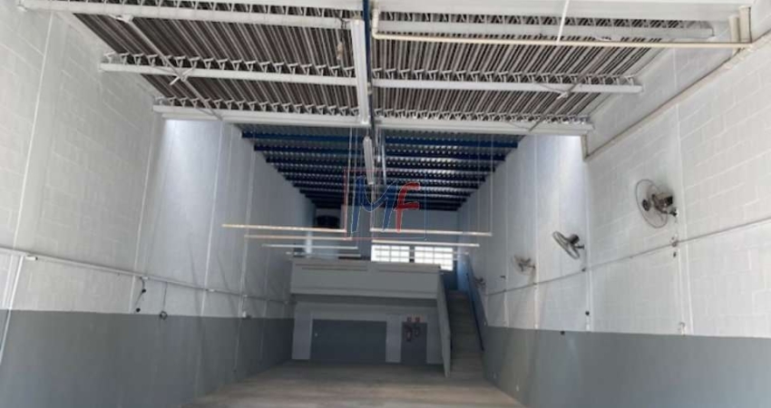 Excelente galpão em SBC, 278 m² a.u., terreno 247 m2 , vestiários, escritório, pé direito 8m, energia trifásica . ZPI - REF 17.464