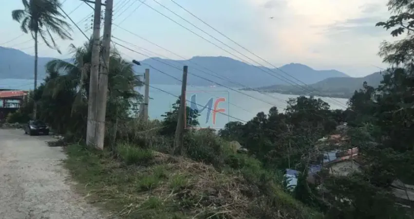 Excelente terreno no bairro Cigarras - São Sebastião - SP, 707 m², área em declive, vista para o mar. Aceita permutas (REF 17.631)