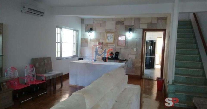 Excelente sobrado na Vila Anglo Brasileira, 273m² a.u., 3 dormitórios, sala ampla, cozinha planejada, quintal espaçoso, 2 vagas (REF 17.851)