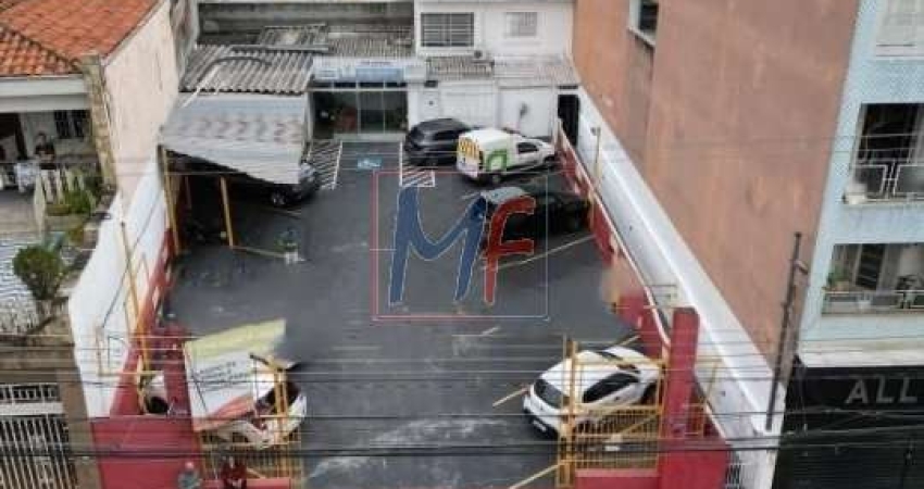 Excelente terreno no Tatuapé, 452 m² a.t., recepção, banheiro, 2 salas, copa, depósito, escritório, entrada de caminhões, 10 vagas (REF 18.386)