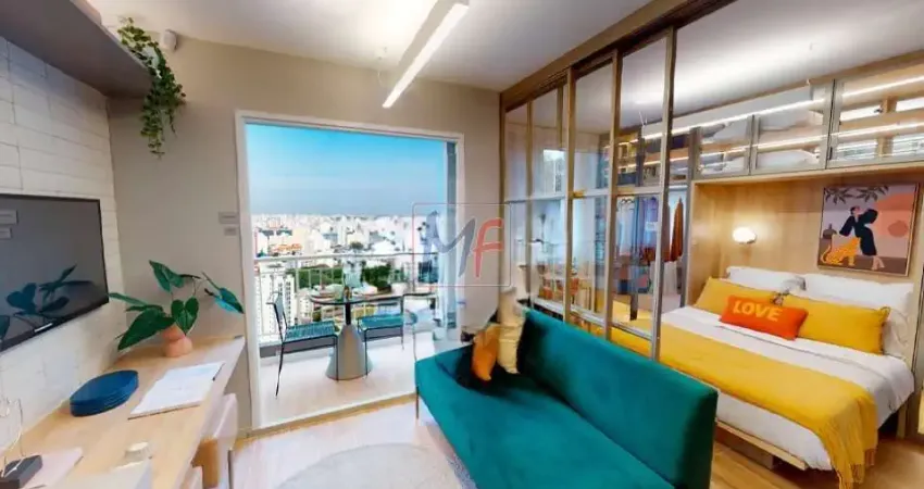 Excelente apto na vila mariana, com 33m² a.u., 1 dormitório, sala, cozinha, banheiro, varanda, lazer completíssimo. muito bem ao lado do  parque aclimação .  (ref 18.834)