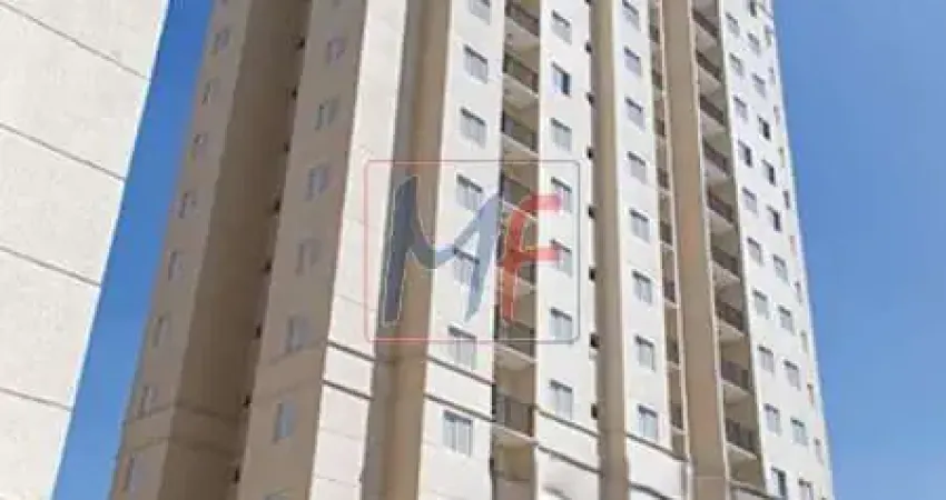 Excelente apto no Pq. Jaçatuba, Santo André/SP, 59m² a.u., 2 dormitórios (1 suíte), sala, cozinha, lavanderia, terraço, 1 vaga, lazer (REF 18.838)
