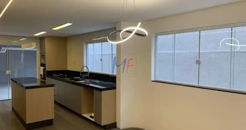 Excelente sobrado no Jd. Santa Cruz, 250 m² a.c., 3 dormitórios (3 suítes), sala, cozinha, churrasqueira, edícula, 2 vagas- Zon. ZC.  (REF 18.945)