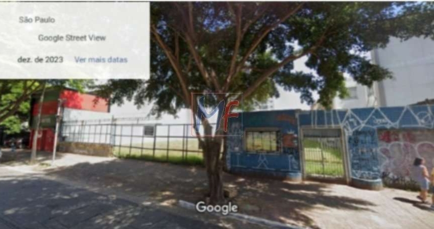 Excelente terreno Barra Funda, 669 m² a.c., 1.650 m² terreno , testada 32 m, Zon. ZEM. Não aceita permutas (REF 19.078)