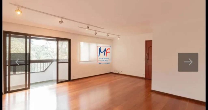 Excelente apto Moema,  129m² a.u., 3 dormitórios (1 suíte), sala, cozinha, varanda, dep. empregada, 2 vagas, lazer (REF 19.678)