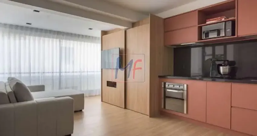 REF: 14.474 Cobertura duplex totalmente mobiliada, com 102 m², 1 suíte, 2 banheiros, cozinha integrada,  varanda com fechamento em vidro.