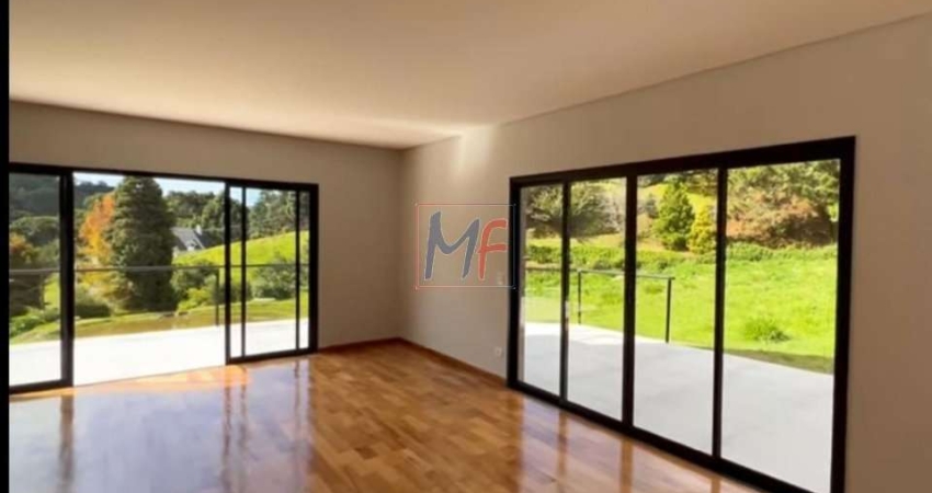 Ótima casa em cond. fechado em Campos do Jordão/SP, 360 m² a.c., 4 dormitórios (4 suítes), sala, lareira, cozinha, área gourmet (REF 18.746)