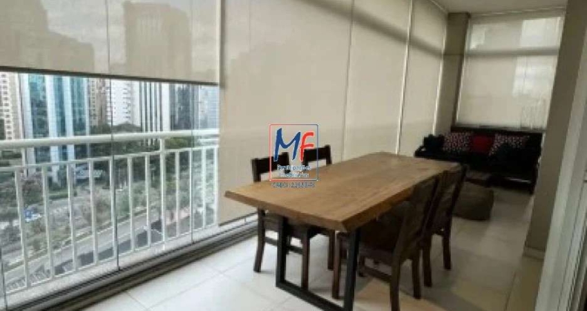 Excelente apto V. Olímpia, com 100 m² a.u., 1 dormitório (1 suíte), varanda, 2 vagas, lazer. Prox.Pres. J. Kubitschek  REF 20.435
