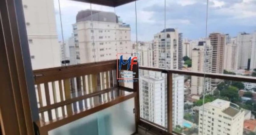 Excelente apto studio V. N. Conceição,  26 m² a.u., 1 dormitório, cozinha, varanda, 1 vaga, lazer. Prox. Av. S. Amaro (REF 20.436)