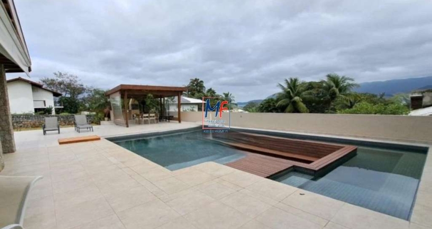 Excelente casa em Ilhabela/SP, com 330 m² a.c., 1.390 m² a.t., 4 suítes, piscina, quadra de beach tennis, 4 vagas (REF 20.642)