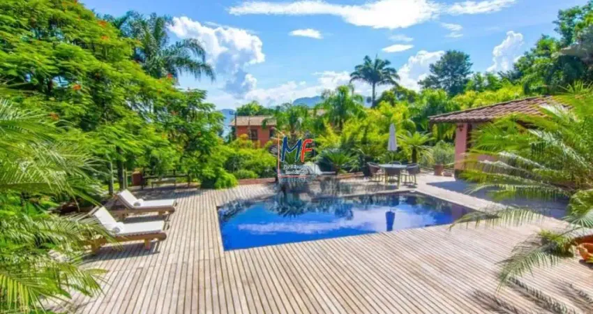 Excelente casa na Praia do Engenho D´Água, em Ilhabela/SP,  540m² a.c., 5 suítes, sala 3 ambientes, varanda, jardim e piscina (REF 20.602)